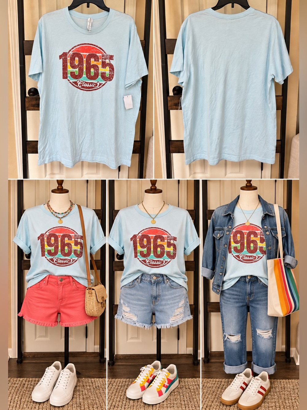 1965 Classic Retro Graphic Tee XL | Vintage Inspired Birthday Shirt | Bella+Canv